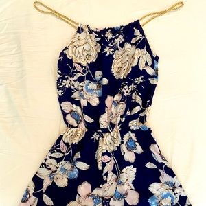 Floral short romper